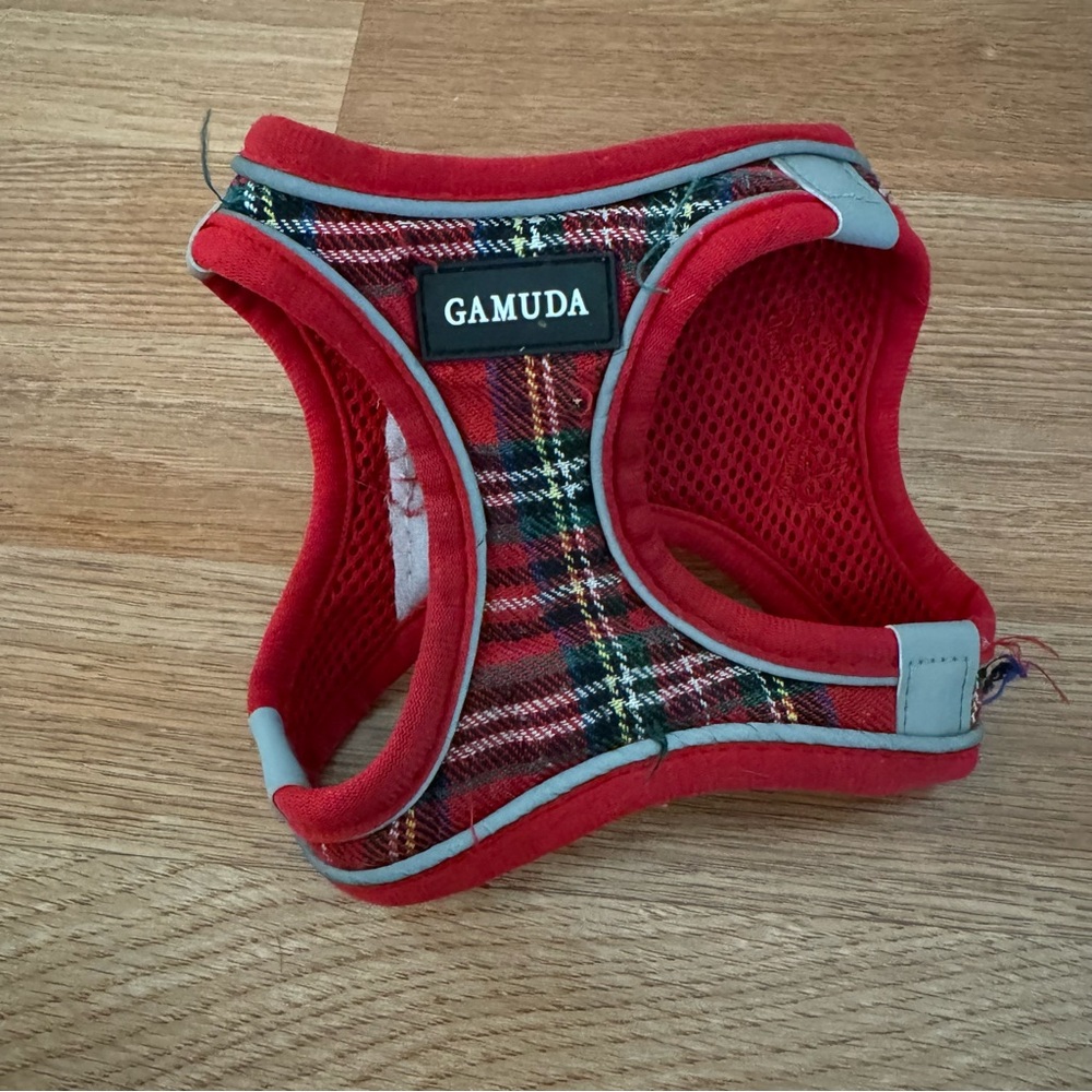 🔴 Gamuda XS Red Plaid Harness